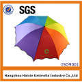 3 plis impression logo petit parapluie avec sac en couleurs arc-en-ciel